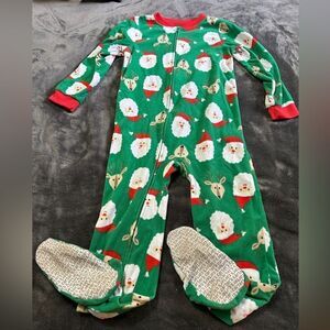👕 size 6 Christmas fleece footed pajama